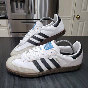 Adidas Samba ADV Size 9.5 Us Men’s Sneakers Shoes White/Black Gum GZ8477 (#3092)